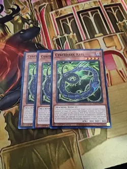3X Cyberdark Keel SDCS-EN015 Common 1ST ED NM Yugioh - Image 1