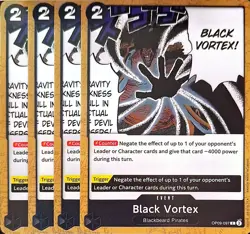 One Piece TCG - 4er Playset - OP09-097 Black Vortex C/EN/NM - Image 1