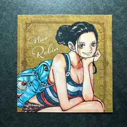 S2210 Nico Robin Japanese One Piece Mugiwara Store Sticker 2in - Image 1