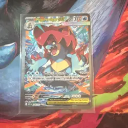 Pokemon Mega Feraligatr EX Full Art Holo Card 274/217 Water 370 HP - Image 1