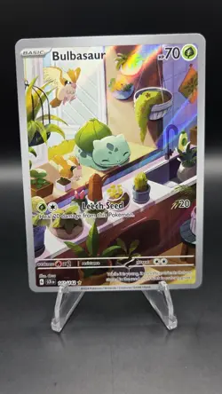 Bulbasaur 143/142 — Near Mint — Stellar Crown — Illustration Rare Pokemon Card - Image 1