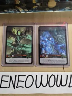 World of Warcraft Lich King & Illidan the Betrayer Hero Card Foil WoW 23/30 - Image 2
