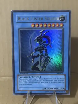 Yu-Gi-Oh Black Luster Soldier 1st Edition Ultra Rare Card TCG SYE-024 LP - Image 1