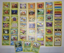 Vintage WOTC Pokemon Jungle & Fossil Card Lot 65 Rare/Uncommon/Common NM-LP - Image 1