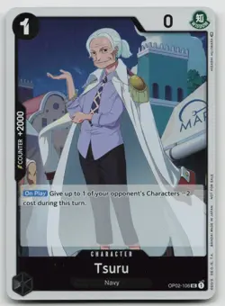 Tsuru (Event Pack Vol. 2) - OP-PR One Piece Promotion Cards #OP02-106 PR NM - Image 1