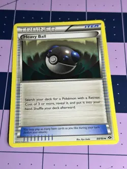 Pokemon TCG Trainer Item Heavy Ball 88/99 Black & White Next Destinies Card - Image 1