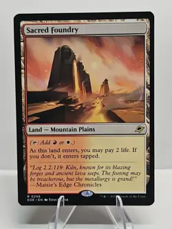MTG Magic The Gathering Sacred Foundry R0256 Rare Edge of Eternities NM - Image 1
