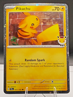 2024 Temporal Forces Pokemon Day 2026 Pikachu 051/162 Cosmo Holo Promo - Image 1