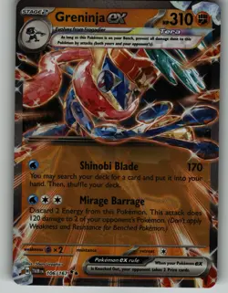 Greninja ex 106/167 Double Rare Twilight Masquerade Pokemon Holo Near Mint - Image 1
