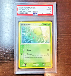 Bulbasaur Non Holo Pokemon Card 55/112 Fire Red Leaf Green Set PSA 9 MINT TCG - Image 1