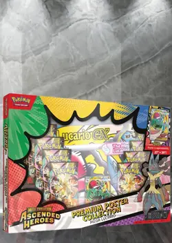 Pokemon TCG: Ascended Heroes Premium Poster Collection Box - Lucario ✅IN HAND✅ - Image 1
