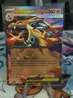 Pokemon Mega Charizard Y EX Mega Evolution Black Star Promo 030 TCG NM - Image 3