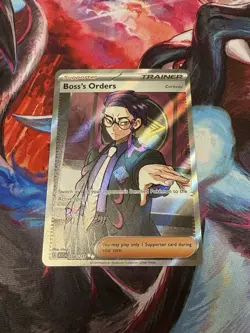 Boss’s Orders 256/217 Ultra Rare Full Art Pokemon TCG Ascended Heroes NM - Image 1