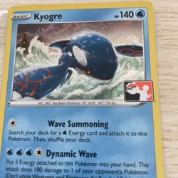 kyogre 036/159 Play! Pokemon Prize Pack Series 4 Stamped Excellent Holo - Image 2