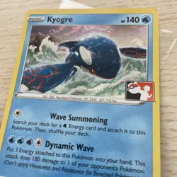 kyogre 036/159 Play! Pokemon Prize Pack Series 4 Stamped Excellent Holo - Image 5