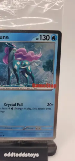 Suicune Gamestop Stamp Exclusive Cosmos Holo Promo SEALED Pokemon 026/94 swirl - Image 3