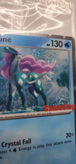 Suicune Gamestop Stamp Exclusive Cosmos Holo Promo SEALED Pokemon 026/94 swirl - Image 4