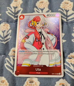 Uta - FOIL Rare OP01-005 R - Red - Romance Dawn - One Piece - Image 1
