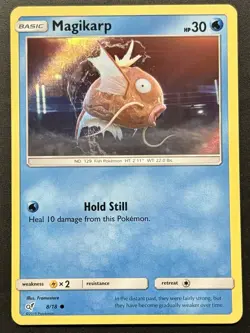 Magikarp 8/18 Detective Pikachu Holo Common Pokemon Card NEAR MINT - Image 1