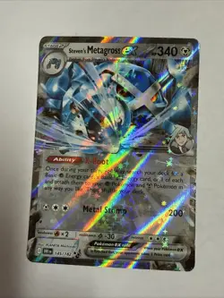 Steven's Metagross ex 145/182 Destined Rivals Double Rare Pokemon Card NM-Mint M - Image 1