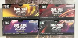 Dragon Ball Super Card Game FB01, FB02, FB03, FB04 Booster Box - Sealed Bundle - Image 2