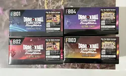 Dragon Ball Super Card Game FB01, FB02, FB03, FB04 Booster Box - Sealed Bundle - Image 3