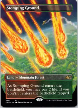 Stomping Ground (Borderless) 280 Unfinity NM MTG - Image 1