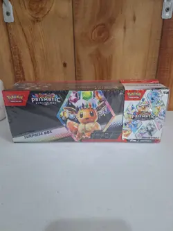 Pokemon TCG Prismatic Evolutions Surprise Box + Booster Bundle Sams Club Sealed - Image 1
