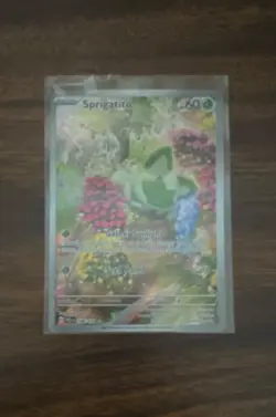 Pokemon Sprigatito Illustration Rare Full Art SV02 Paldea Evolved 196/193 Holo - Image 1