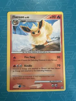 Flareon 19/100 Non Holo Rare Majestic Dawn Pokemon Card LP. (431) - Image 1