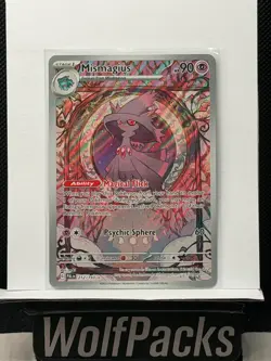Pokemon Paldea Evolved - Mismagius 212/193 Illustration Rare Holo - Image 1