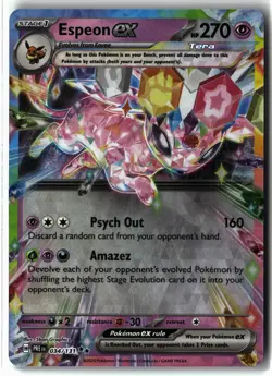 Espeon ex ⭐ 034/131 Holo Double Rare Prismatic Evolutions 2025 Pokemon NM - Image 1