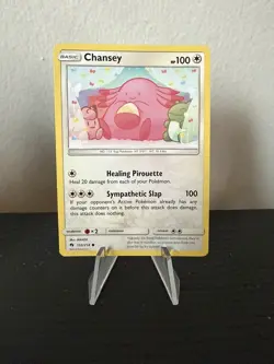 Pokemon TCG Chansey 152/214 S&M Lost Thunder Common NM - Image 1
