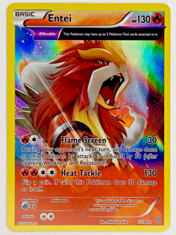 Pokemon Entei 15/98 XY - Ancient Origins (AOR) Holo Rare LP - Image 1