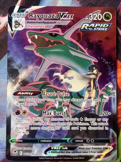 Pokemon Rayquaza VMAX Full Art Holo TG20/TG30 Silver Tempest Near Mint - Image 1