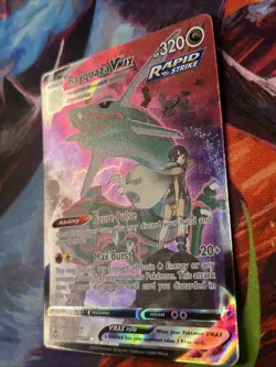 Pokemon Rayquaza VMAX Full Art Holo TG20/TG30 Silver Tempest Near Mint - Image 4