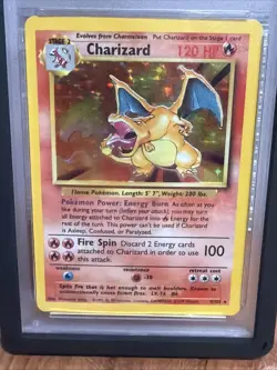 1999 Pokemon Base Set Holo Charizard #4 PSA 6 - Image 4