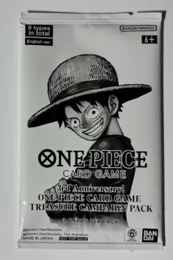 One Piece Card Game 3rd Anniversary Treasure Campaign Pack - English Version - Image 1
