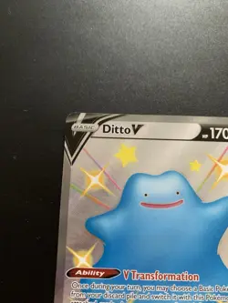 Ditto V Shiny Holo Rare Shining Fates: Shiny Vault SV118/SV122 Pokemon Card - Image 3