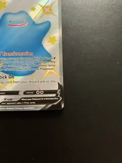 Ditto V Shiny Holo Rare Shining Fates: Shiny Vault SV118/SV122 Pokemon Card - Image 5