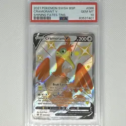 Pokemon Cramorant V SWSH086 Sword & Shield Promo Cards Full Art Holo PSA 10 TCG - Image 1
