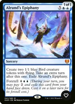 X 1 Alrund's Epiphany NM-M Kaldheim 041 MTG Magic The Gathering - Image 1