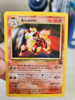 Pokemon TCG Arcanine Black Star Promos #6 2000 - Image 1