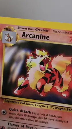 Pokemon TCG Arcanine Black Star Promos #6 2000 - Image 2