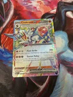 Cinderace ex 038/217 - Pokemon TCG Ascended Heroes Double Rare - NM - Image 1