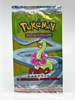 WOTC Neo Genesis *EMPTY Booster Packs Vintage Pokemon Lugia Meganium Feraligatr - Image 4