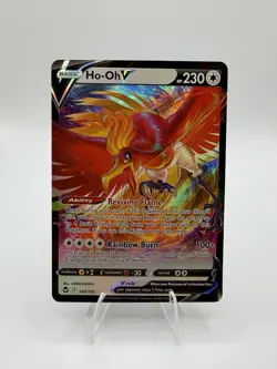 Pokemon Ho-Oh V 140/195 Silver Tempest Ultra Rare Full Art Holo NM - Image 1