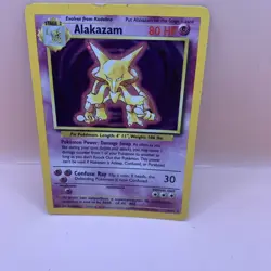 Pokemon TCG Alakazam Base Set 1/102 Holo Unlimited Holo Rare - Image 4