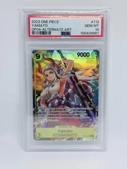 Yamato OP04-112 Alt Art PSA 10 English One Piece Kingdoms Of Intrigue - Image 1