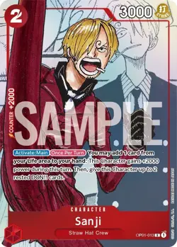 ***FOIL Sanji OP01-013 Alternate Art (OP-PR)*** One Piece Kid Icarus - Image 1
